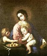 Francisco de Zurbaran virgin and child with st oil